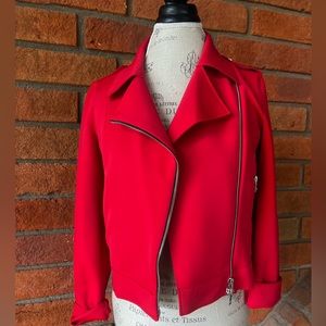 Harris Wharf London moto jacket neoprene